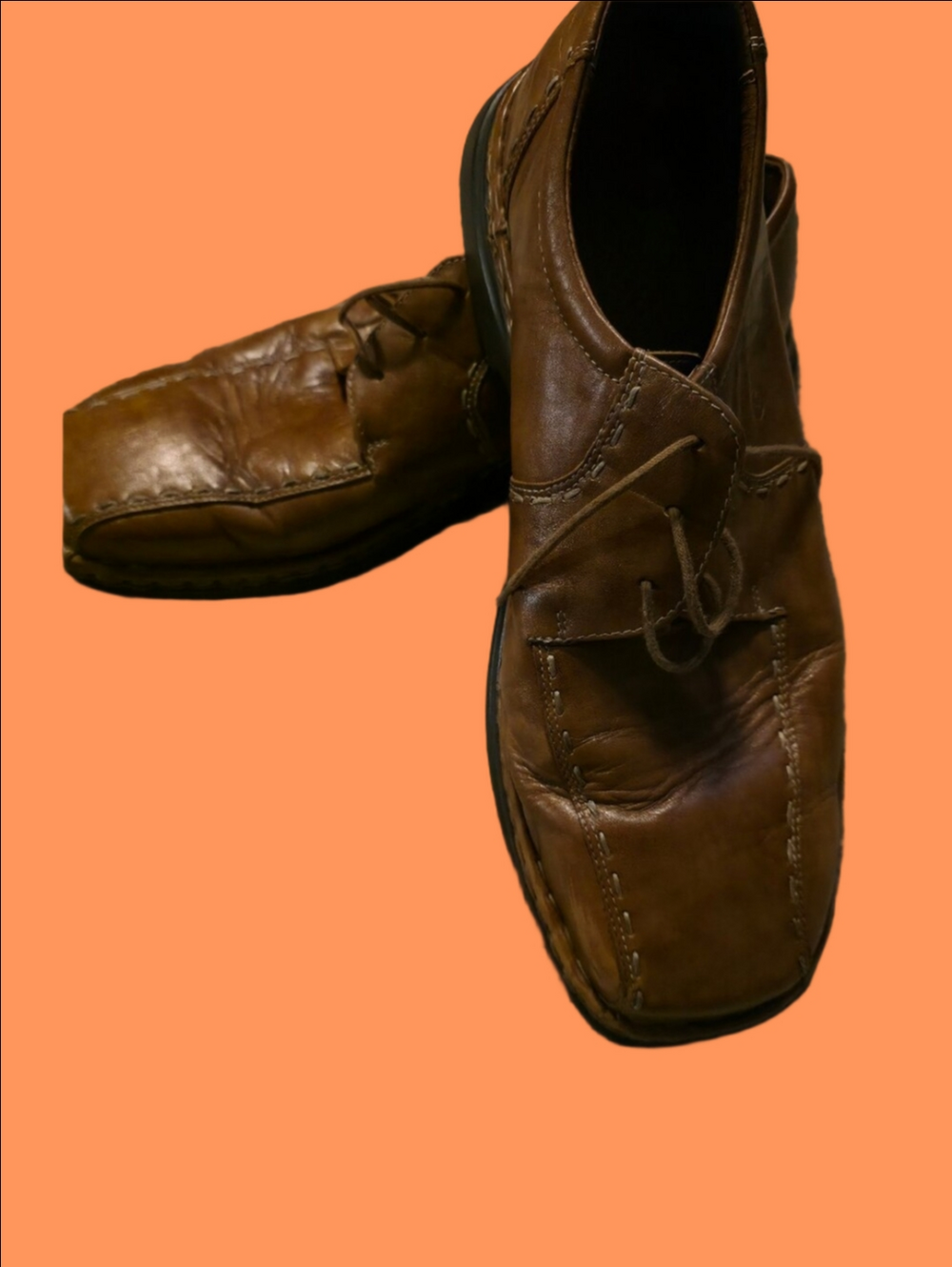 4/$67 Deal! Josef Seibel Men's Brown Leather Loafers